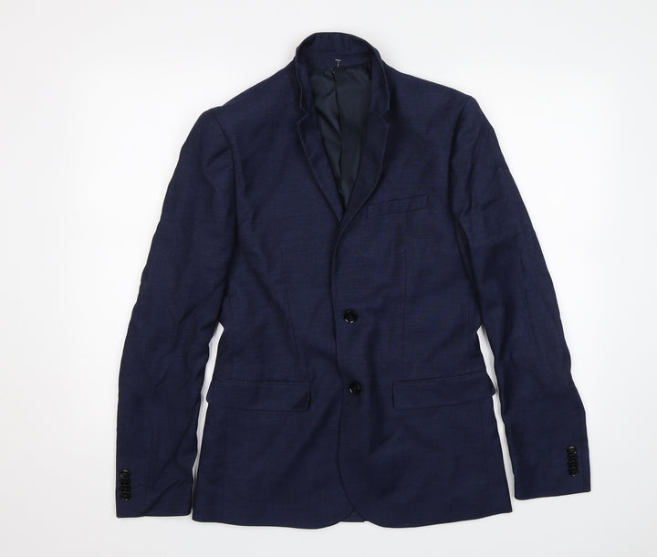 H&M Mens Blue   Jacket Blazer Size 36