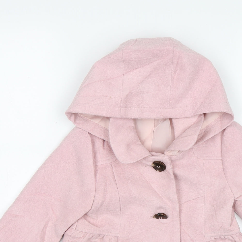 Matalan Girls Pink   Overcoat Jacket Size 2-3 Years