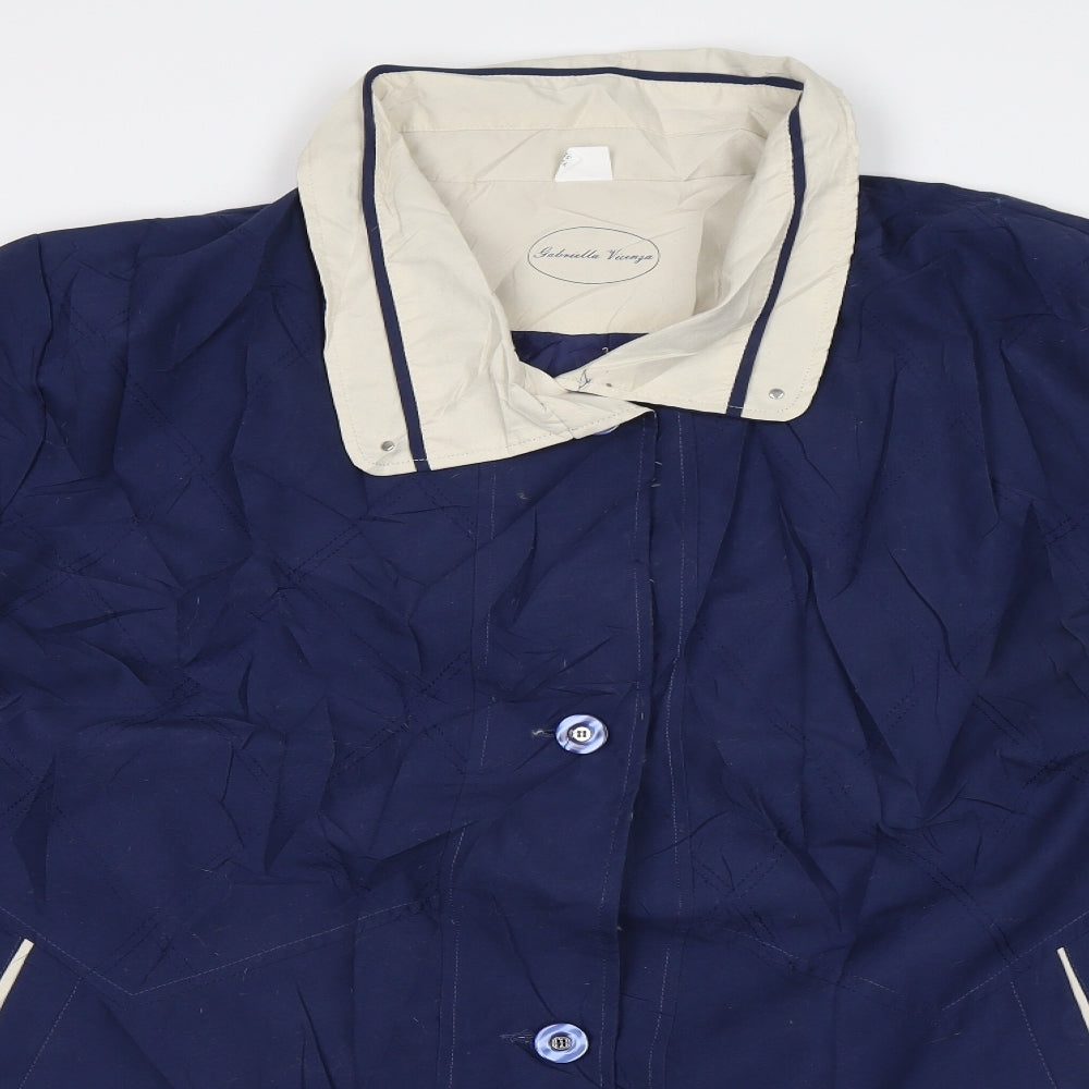 Gabriella Vicenza Womens Blue   Jacket  Size 20