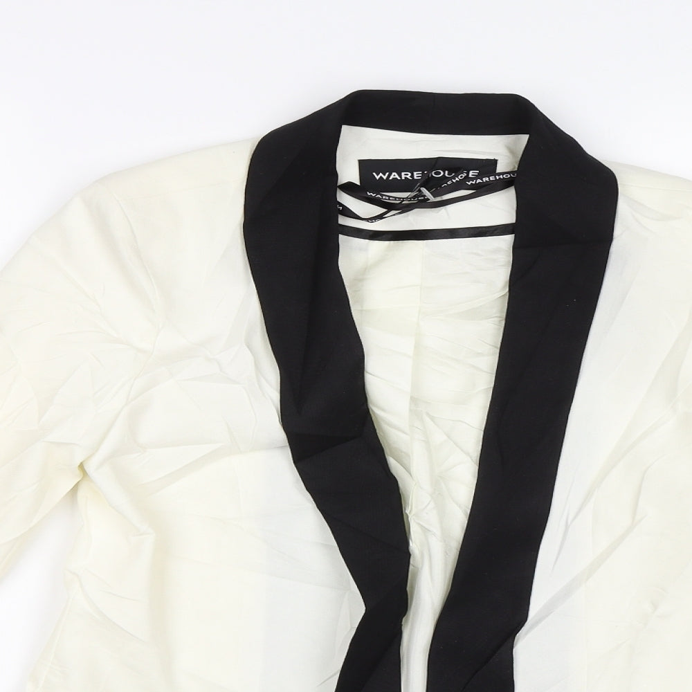 Warehouse Womens White   Jacket Blazer Size 8