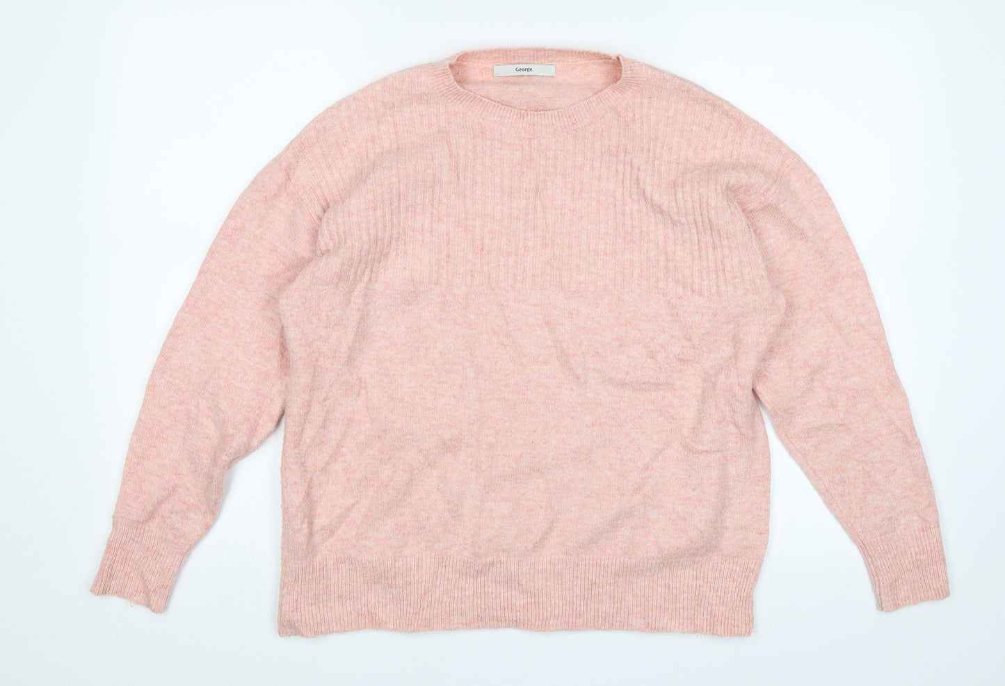 George Womens Pink   Pullover Jumper Size M