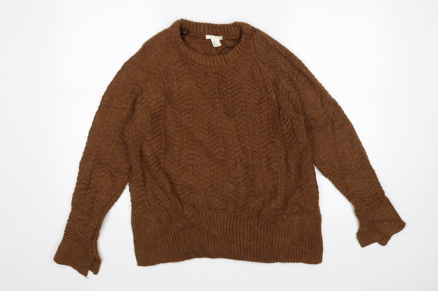 H&M Womens Brown   Pullover Jumper Size M