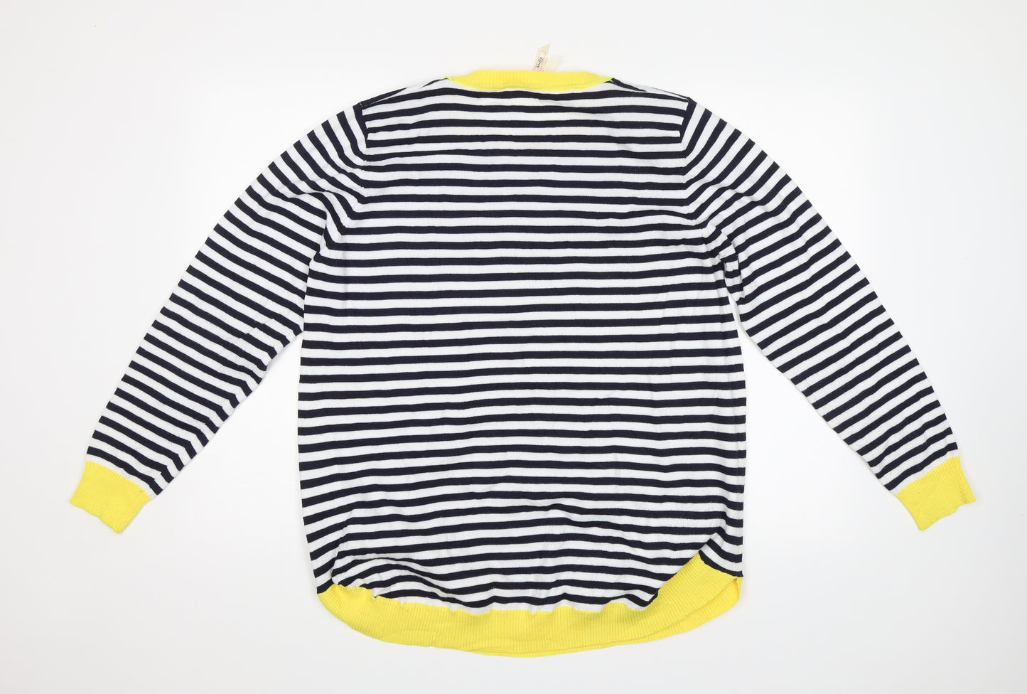 Stella Morgan Womens Blue Striped  Pullover Jumper Size 14