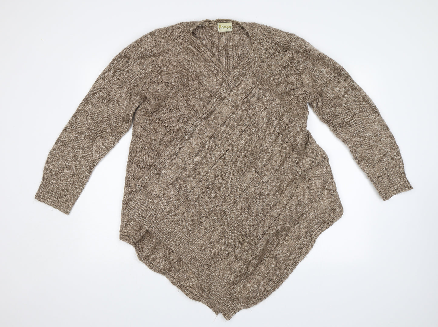 Roman Originals Womens Brown   Cardigan Jumper Size S