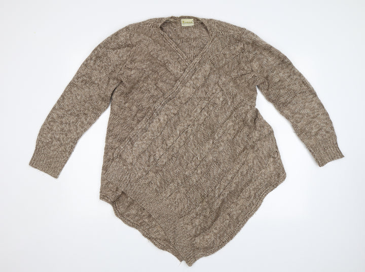 Roman Originals Womens Brown   Cardigan Jumper Size S