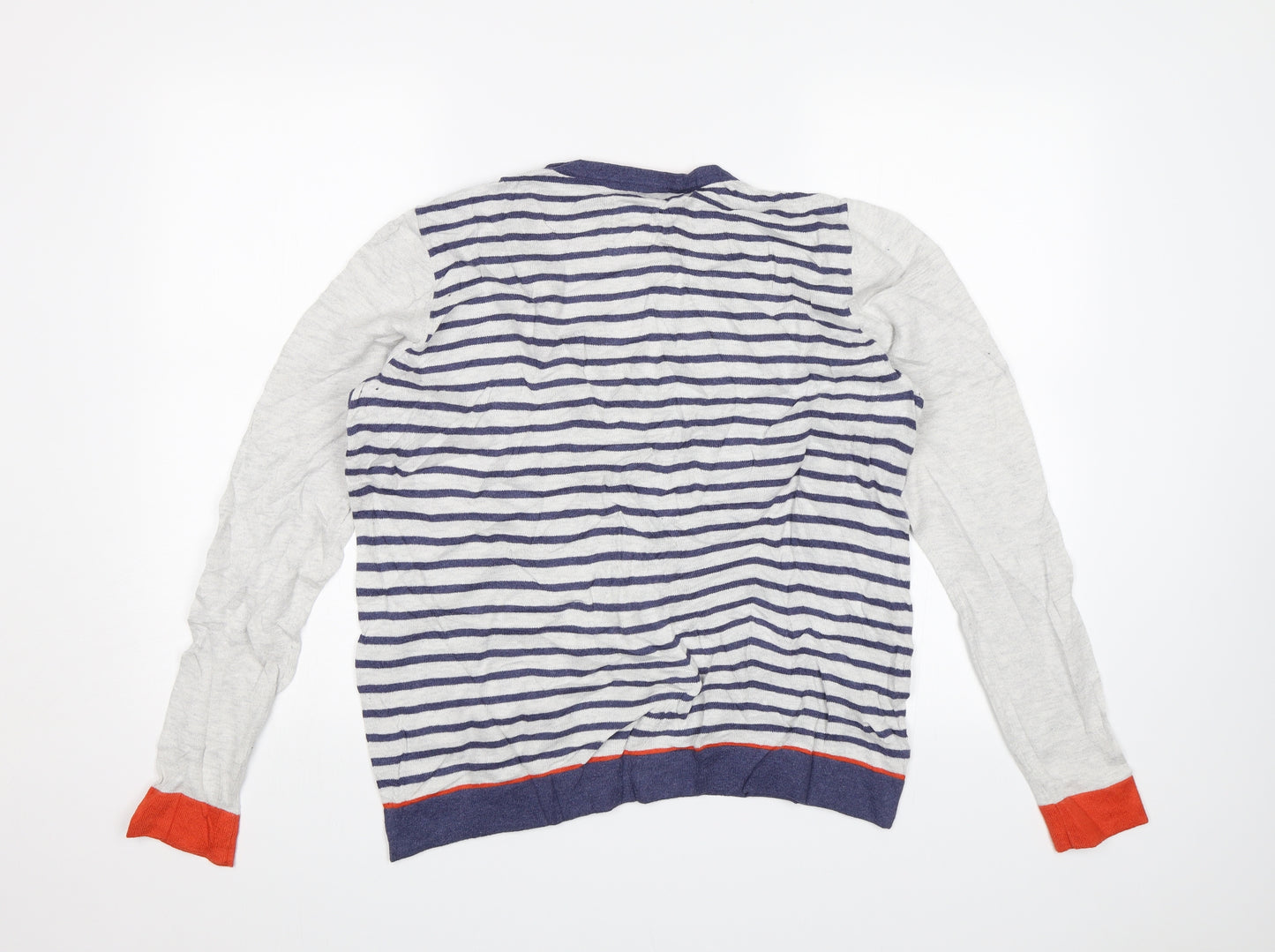 Mantaray Womens Blue Striped  Pullover Jumper Size 16