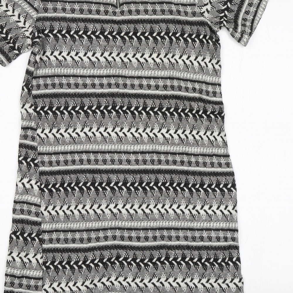 Atmosphere Womens Black Geometric  Sheath  Size 8