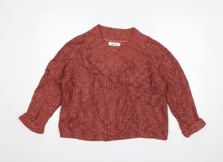 Per Una Womens Red   Pullover Jumper Size S