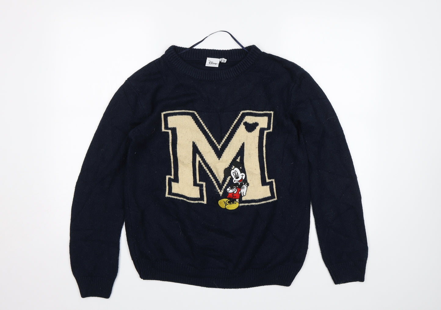 Primark Womens Blue   Pullover Jumper Size 10  - Mickey mouse