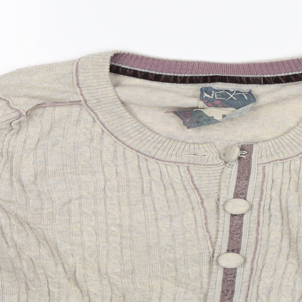 NEXT Womens Beige   Cardigan Jumper Size 12