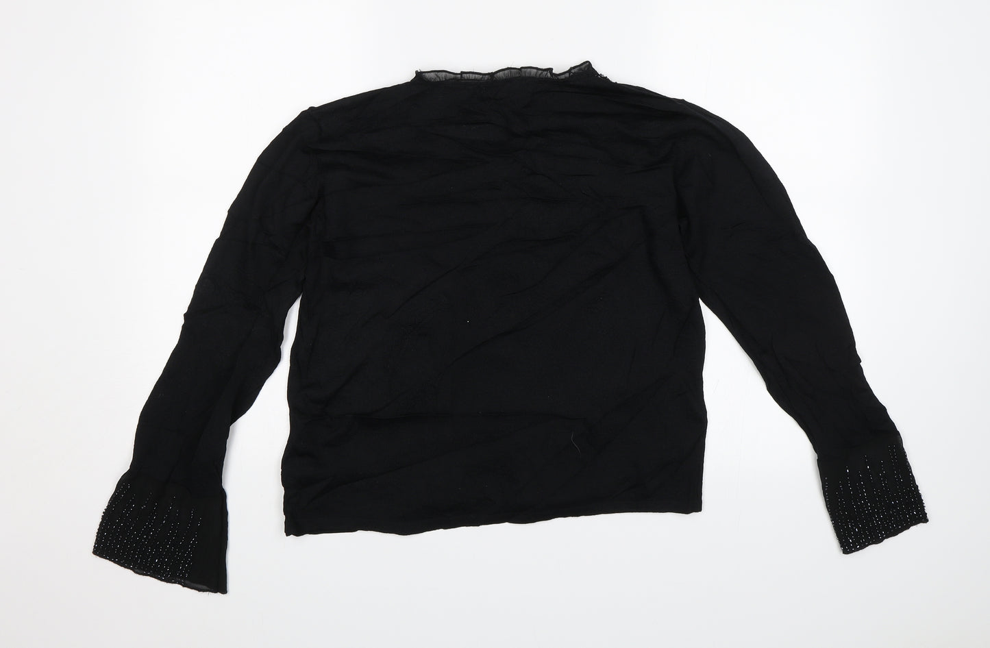 Klass Collection Womens Black   Basic Blouse Size L