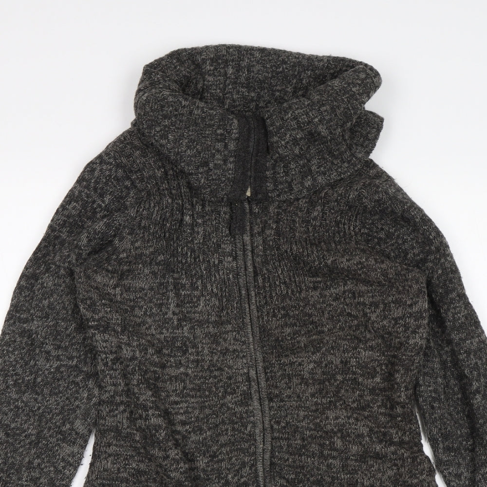 Fat Face Womens Grey   Full Zip Jumper Size 12