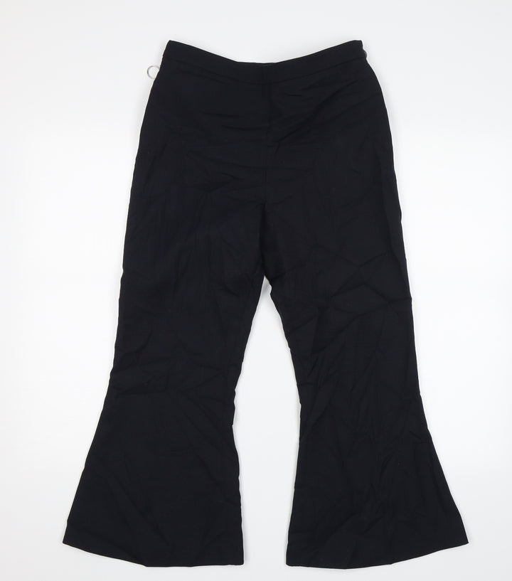 Topshop Womens Blue   Trousers  Size 8 L21 in