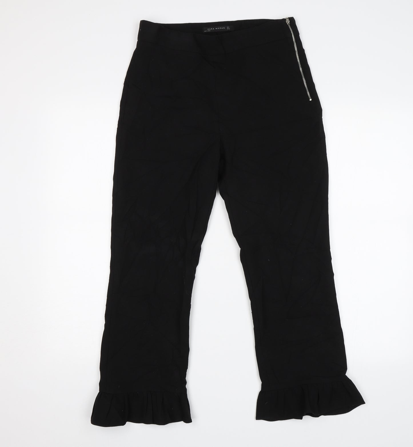 Zara Womens Black   Trousers  Size S L22 in