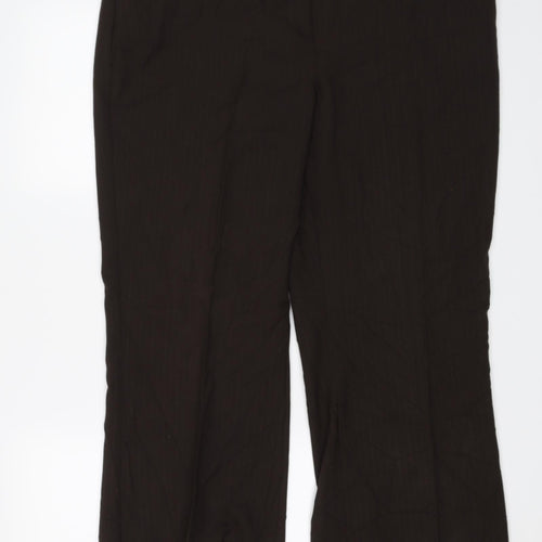 BM Womens Brown Striped  Trousers  Size 18 L25 in