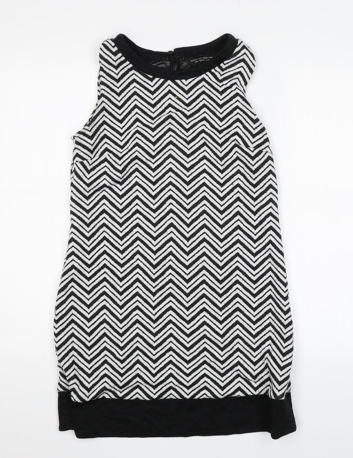 Dorothy Perkins Womens Black Geometric Shift Size 10