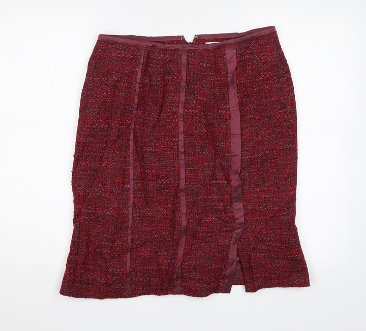 Quin and Donnelly Womens Red   Straight & Pencil Skirt Size 12