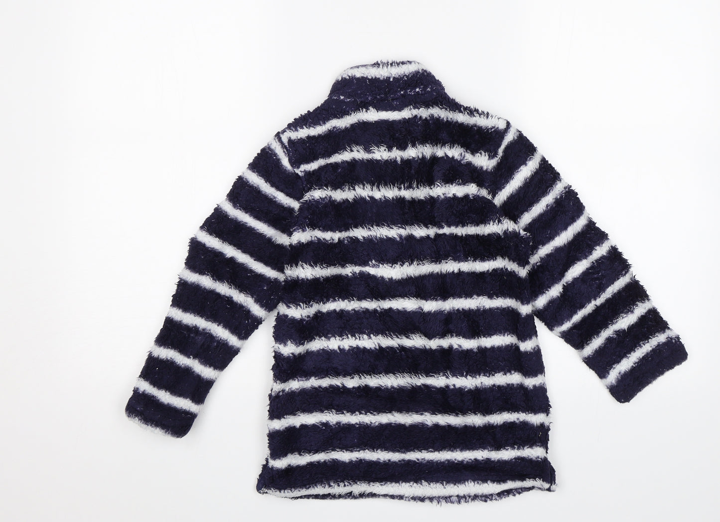 L&D Girls Blue Striped  Pullover Jumper Size 6-7 Years