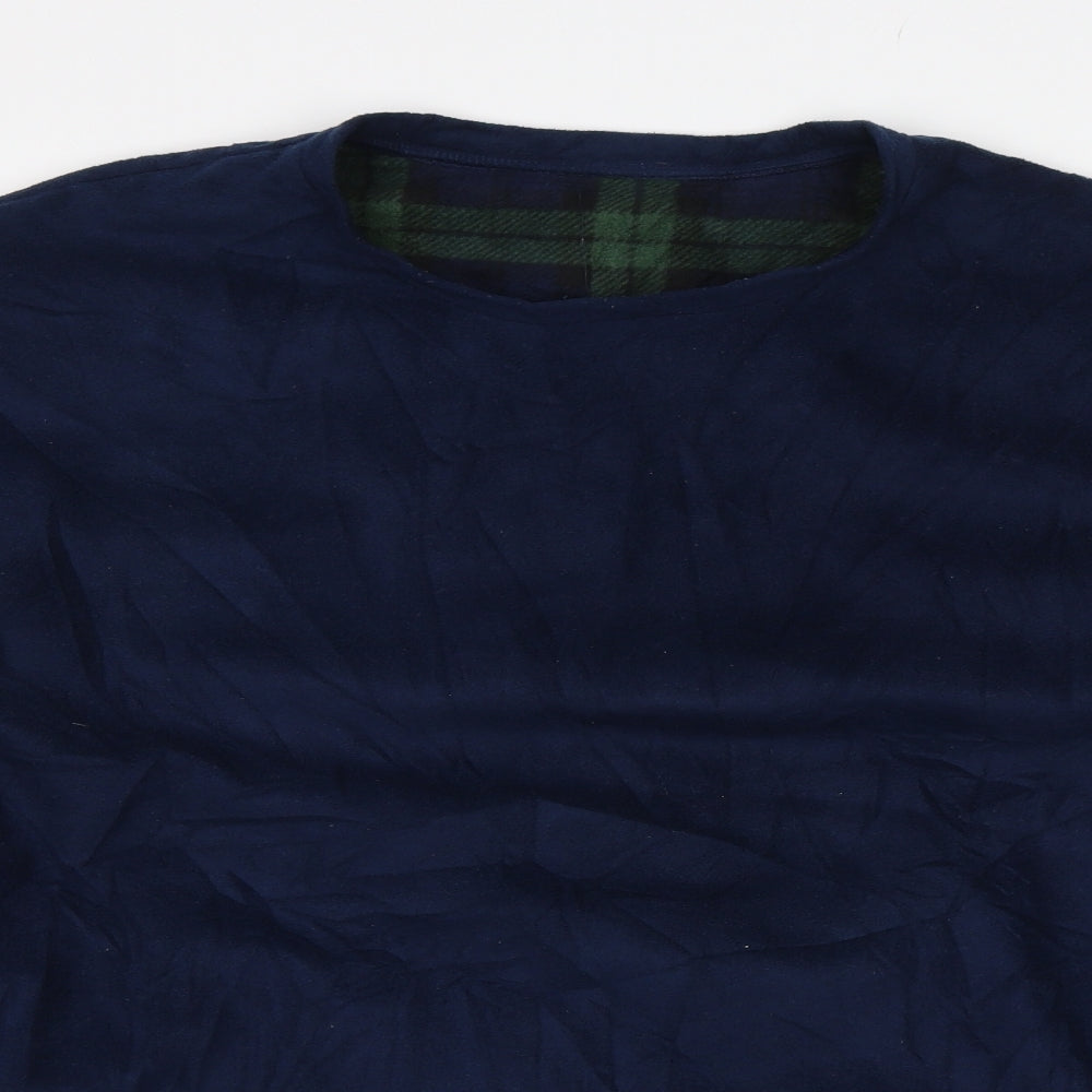 F&F Mens Blue Solid   Pyjama Top Size XL