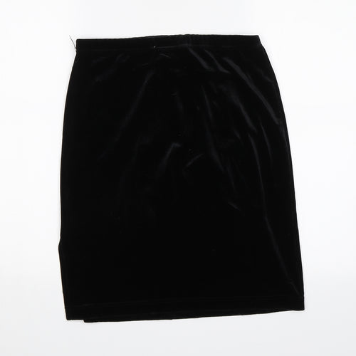 Look Fashion Womens Black   Straight & Pencil Skirt Size 10