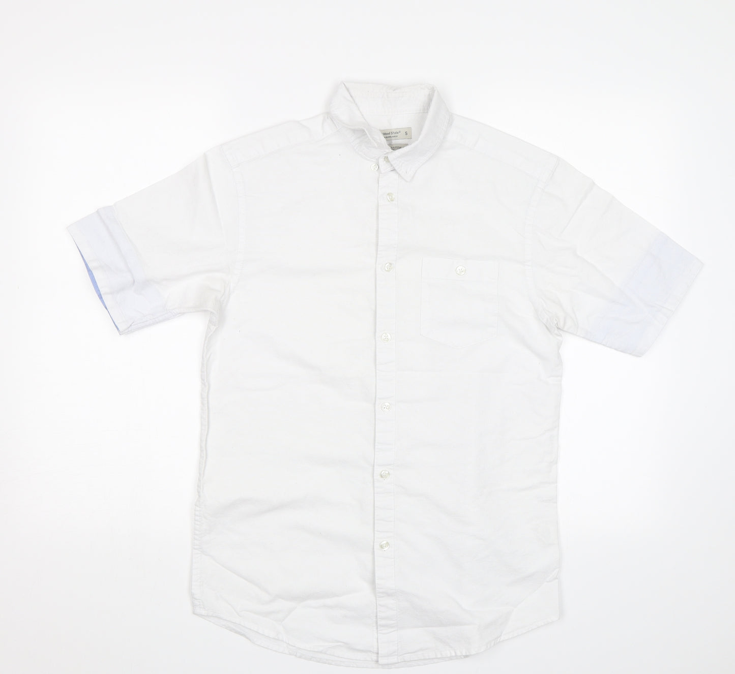 Cedar Wood State Mens White    Button-Up Size S