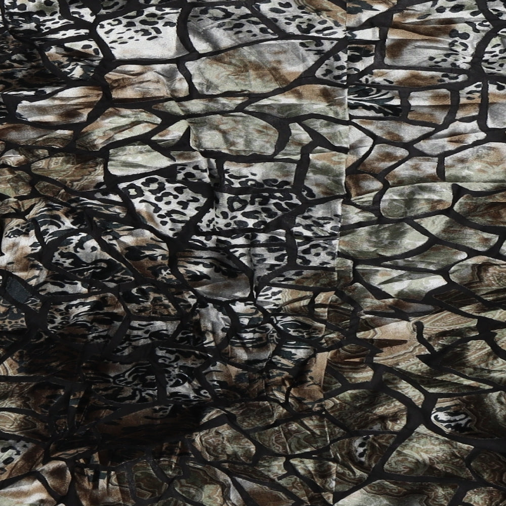 Monacco Womens Brown Animal Print  Jacket  Size 20