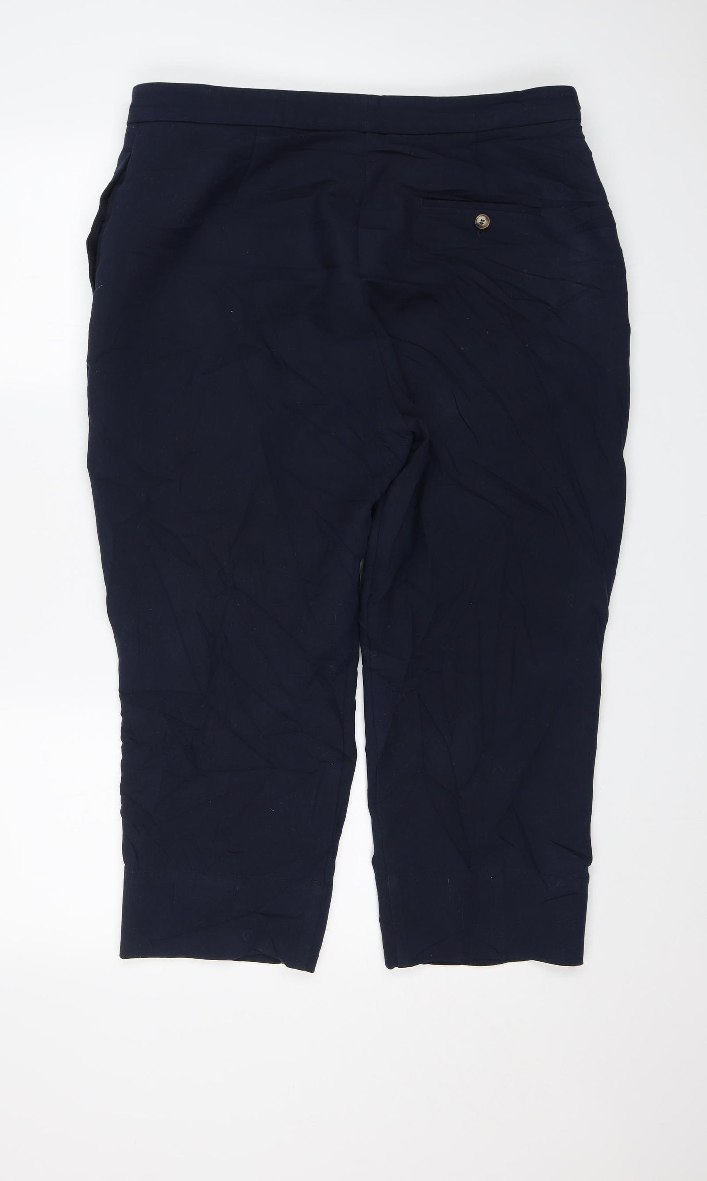 M&S Womens Blue   Trousers  Size 16 L21 in