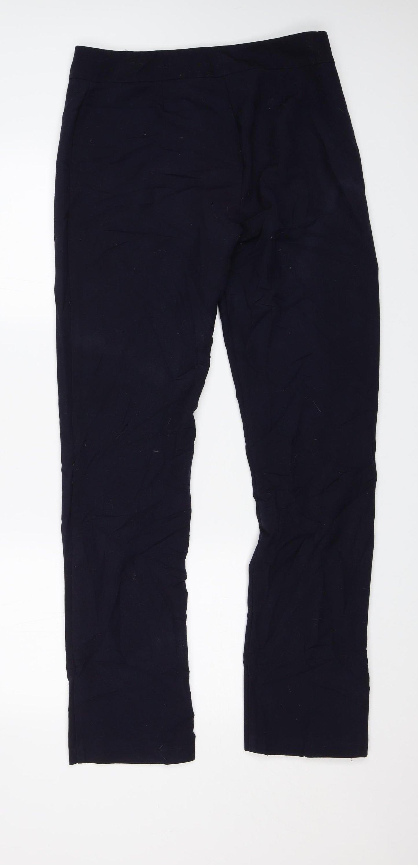 M&S Womens Blue   Dress Pants Trousers Size 12 L30 in