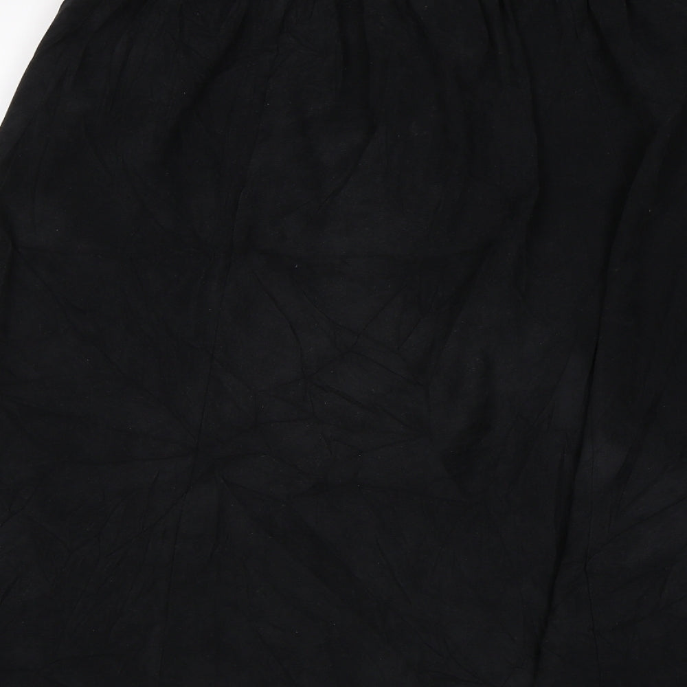 Preworn Womens Black   Swing Skirt Size 16