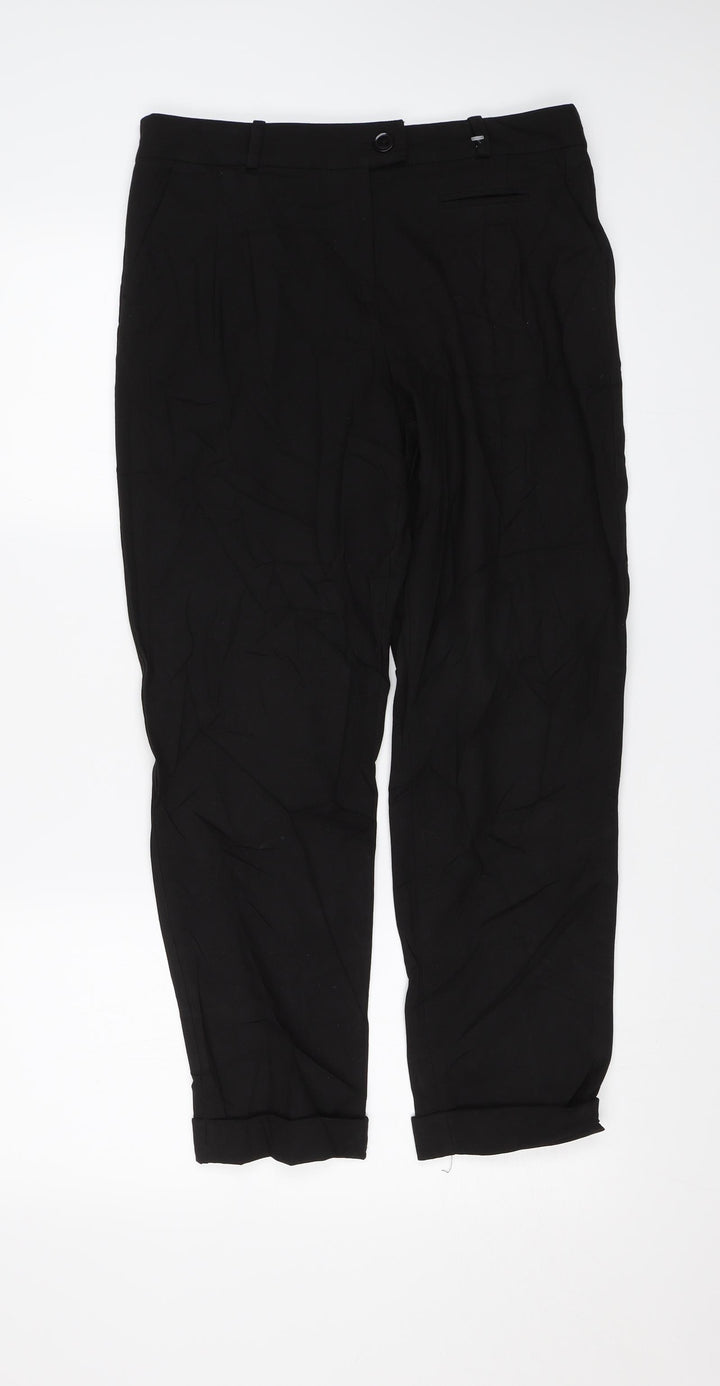 Topshop Womens Black Dress Pants Trousers Size 10 L23 in