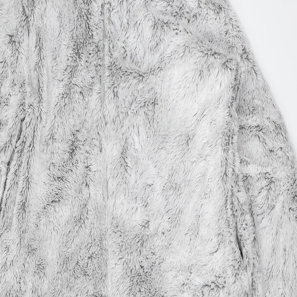 M&S Womens Grey Solid  Top Robe Size 12