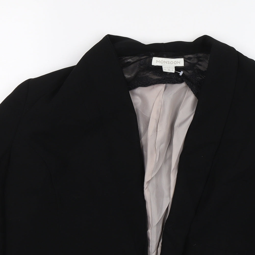 Monsoon Womens Black   Jacket Blazer Size 10
