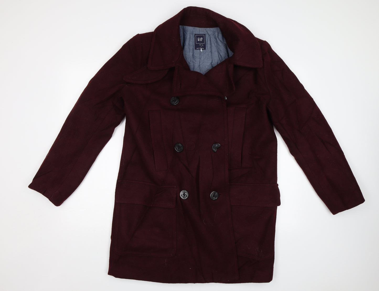 Gap Womens Red   Overcoat Jacket Size XL