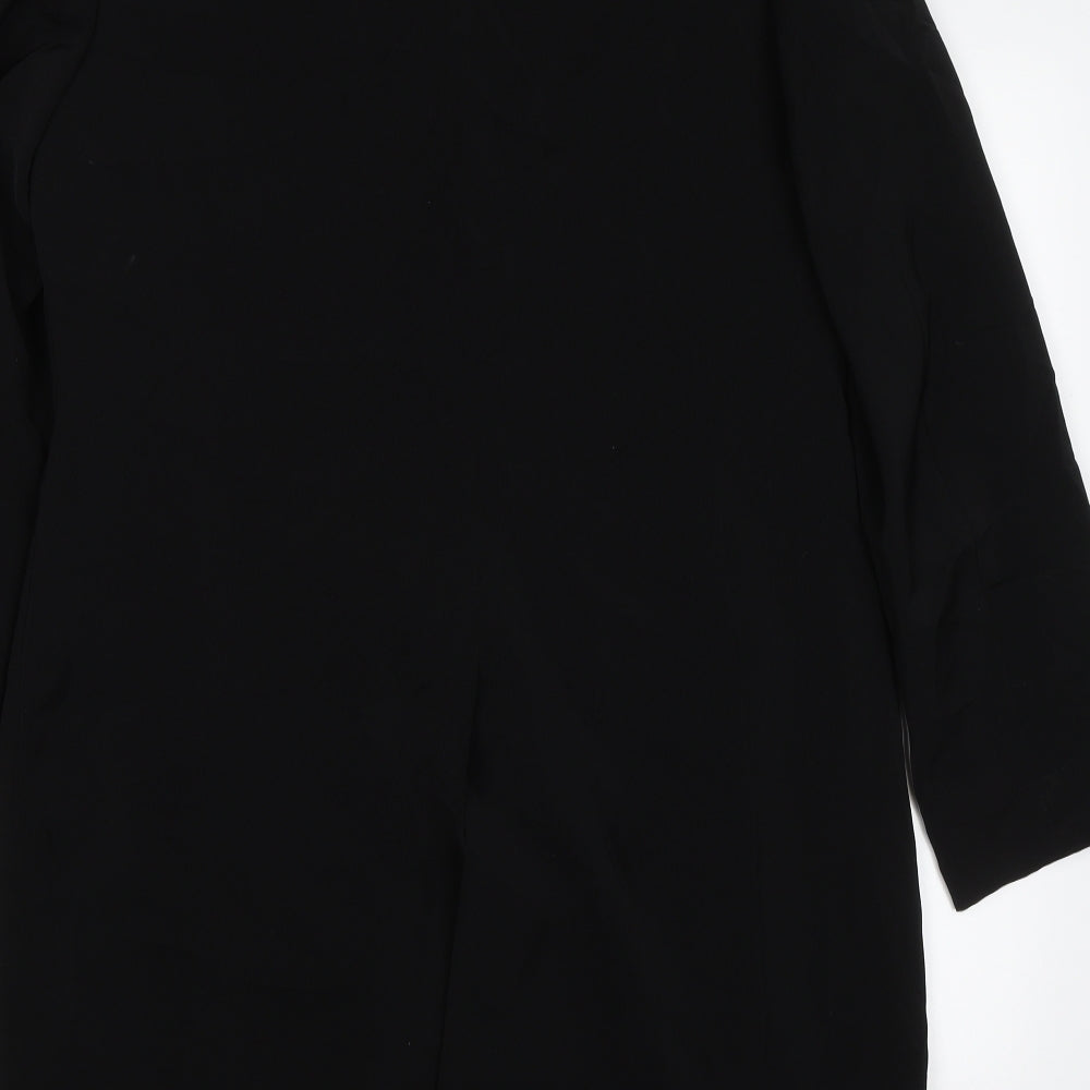 Debenhams Womens Black   Overcoat Jacket Size 14