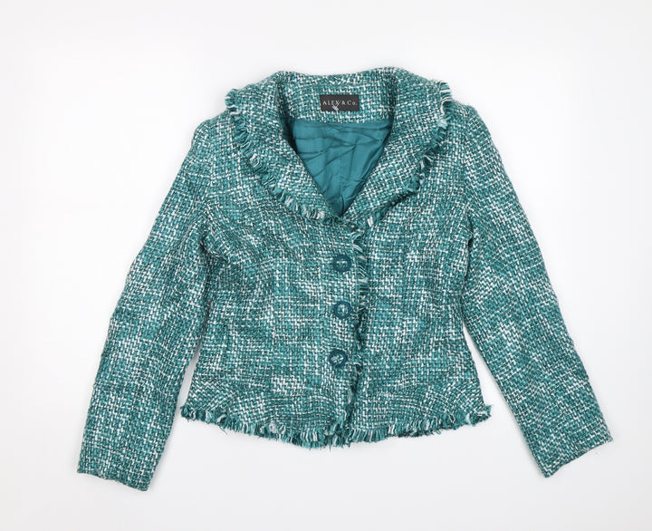 Alex & Co Womens Green Jacket Size 8