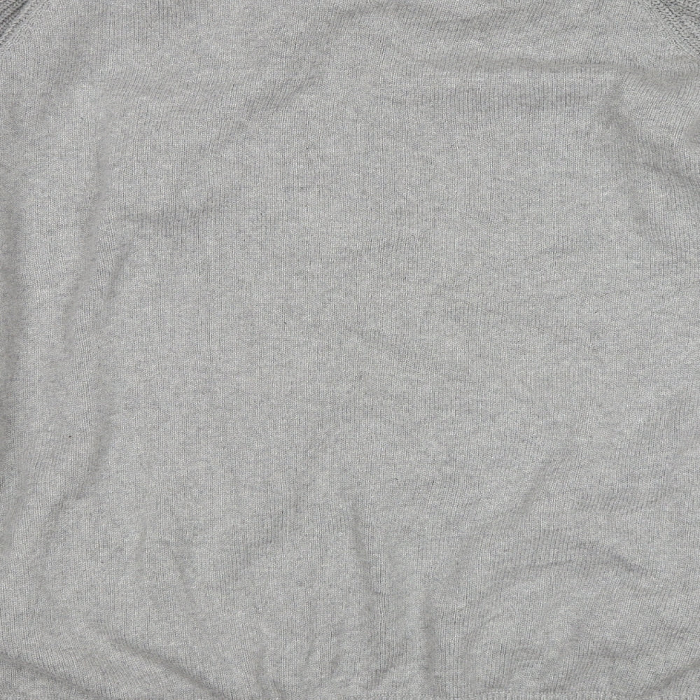 W&B Mens Grey   Full Zip Jumper Size 2XL