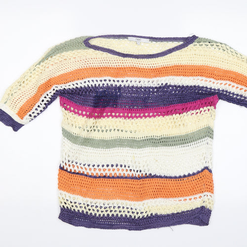 NEXT Womens Multicoloured Striped  Pullover Jumper Size S