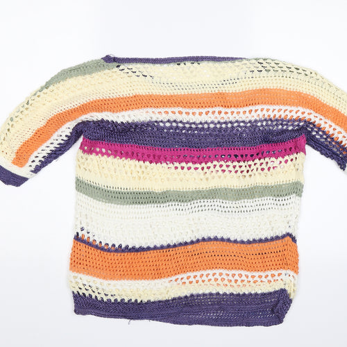 NEXT Womens Multicoloured Striped  Pullover Jumper Size S