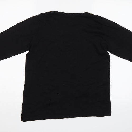 Isle Womens Black   Basic Blouse Size M