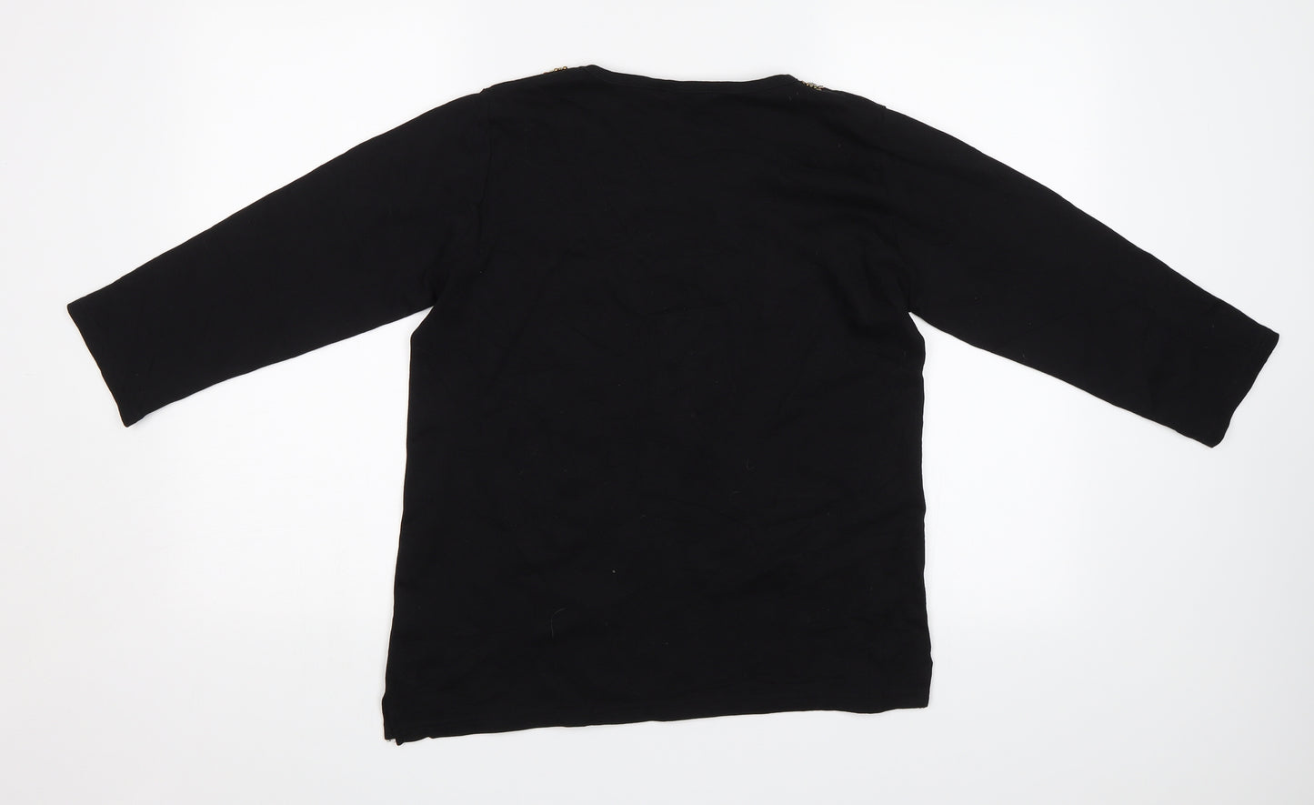 Isle Womens Black   Basic Blouse Size M