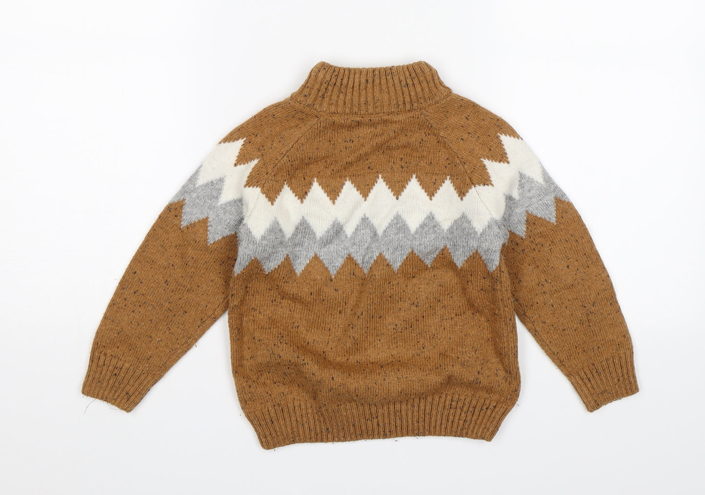 NEXT Boys Brown   Pullover Jumper Size 3-4 Years