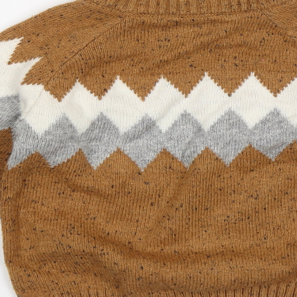 NEXT Boys Brown   Pullover Jumper Size 3-4 Years