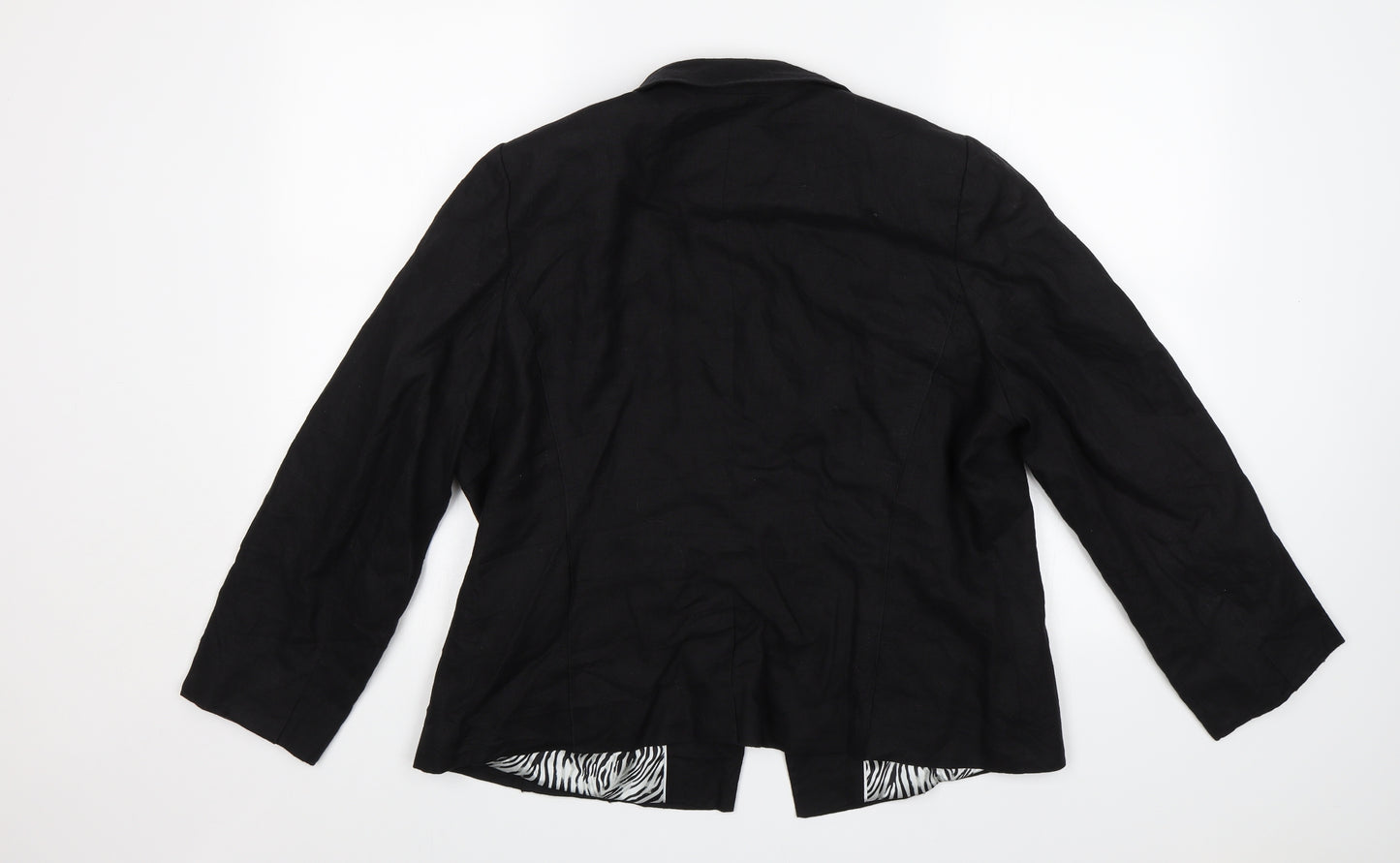 Per Una Womens Black   Jacket Blazer Size 18