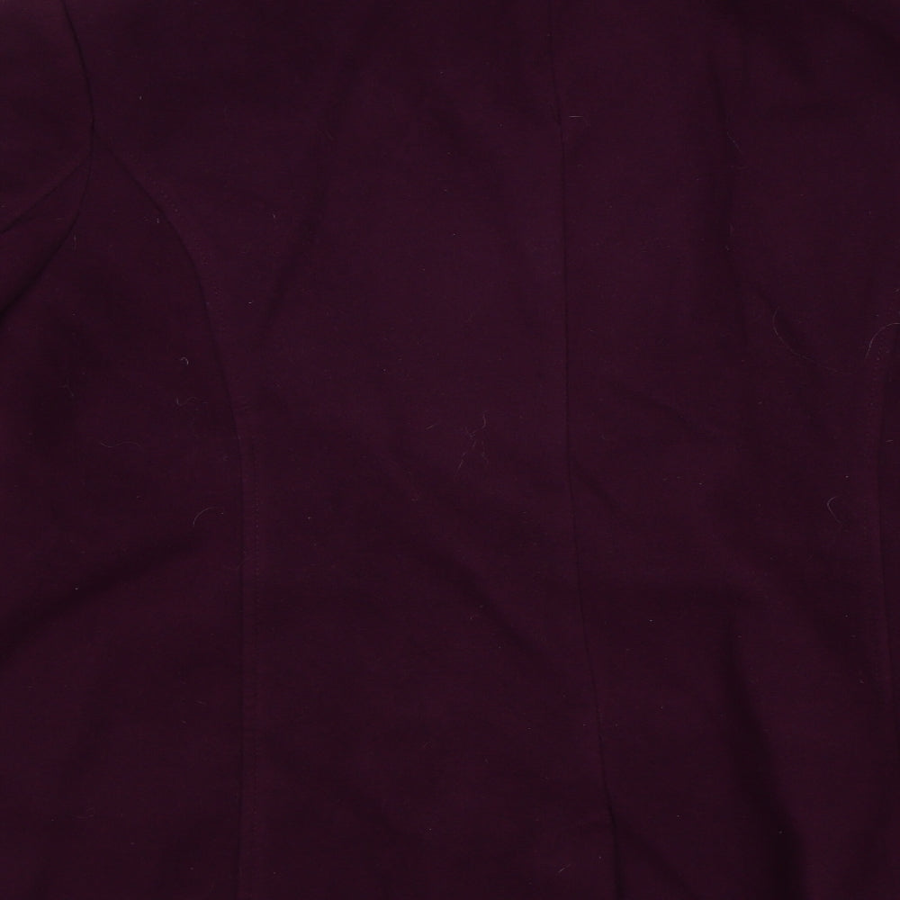 BM Collection Womens Purple   Pea Coat Jacket Size 22