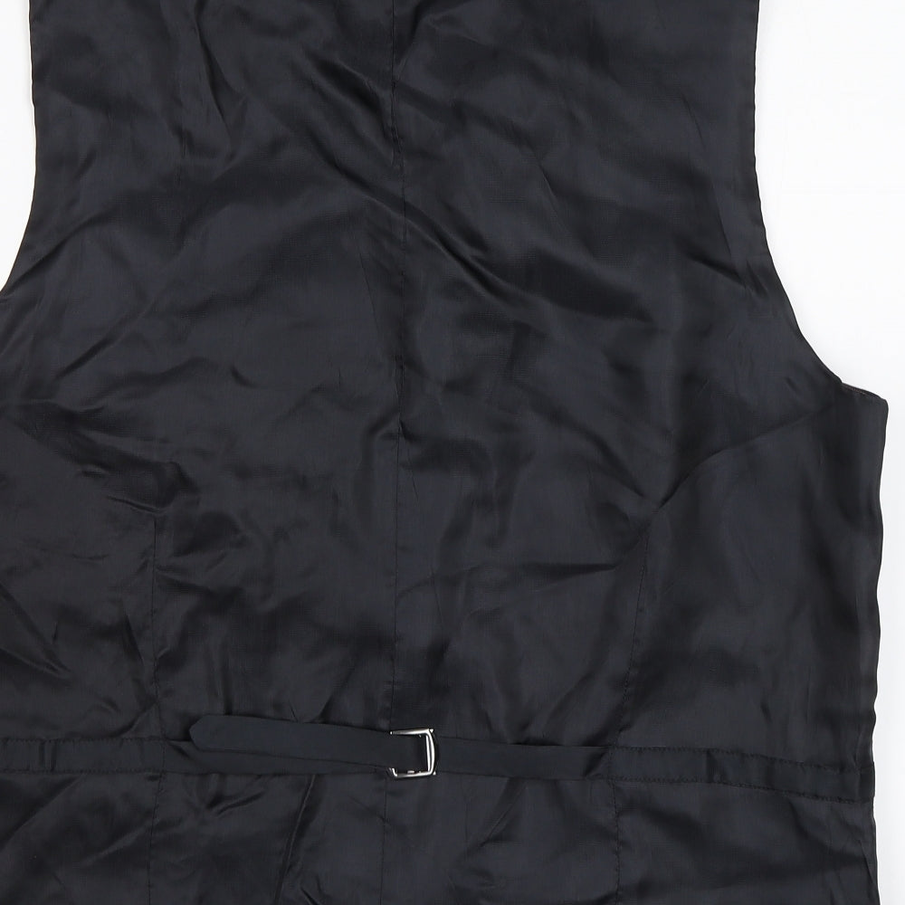 NEXT Mens Black   Jacket Suit Waistcoat Size 46