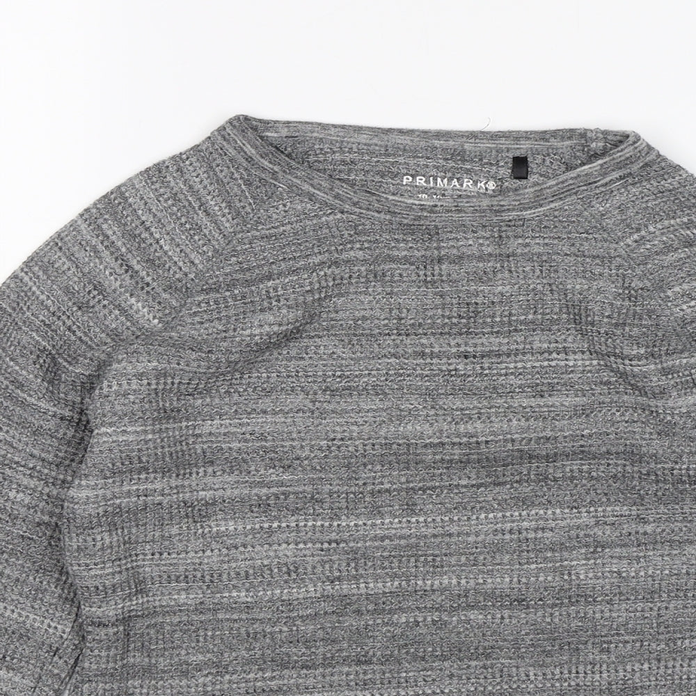 Primark Boys Grey   Pullover Jumper Size 10-11 Years