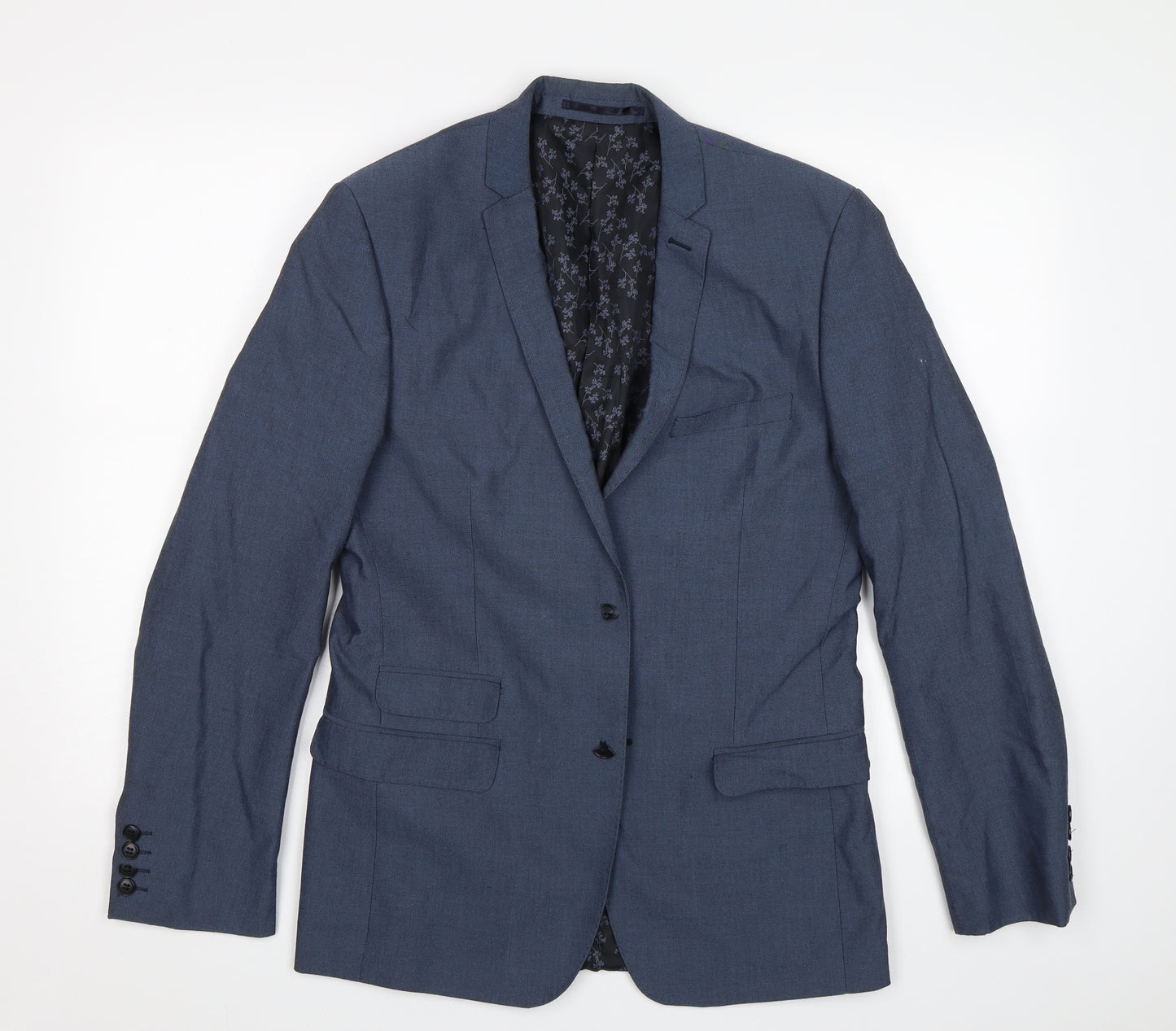 limehaus Mens Blue   Jacket Blazer Size 38