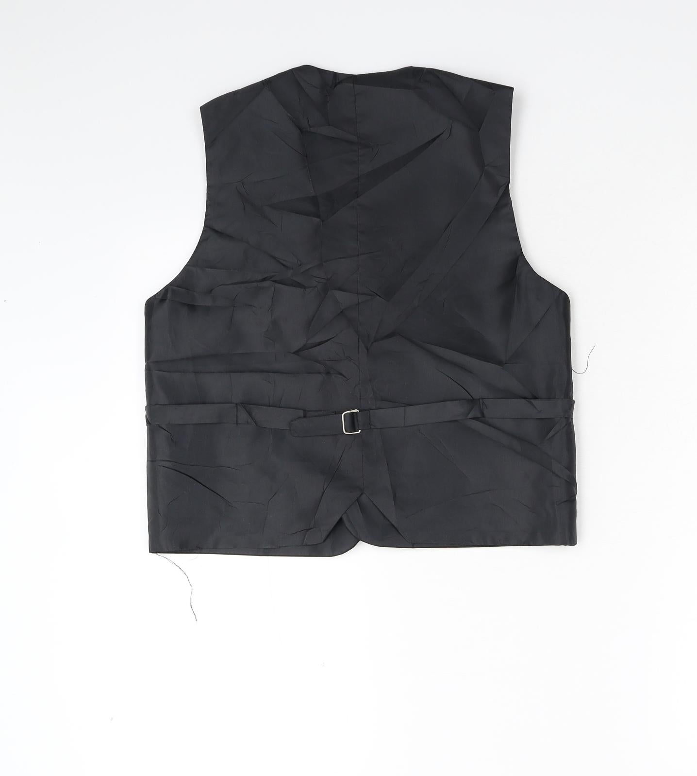 Preworn Boys Black   Jacket Waistcoat Size M