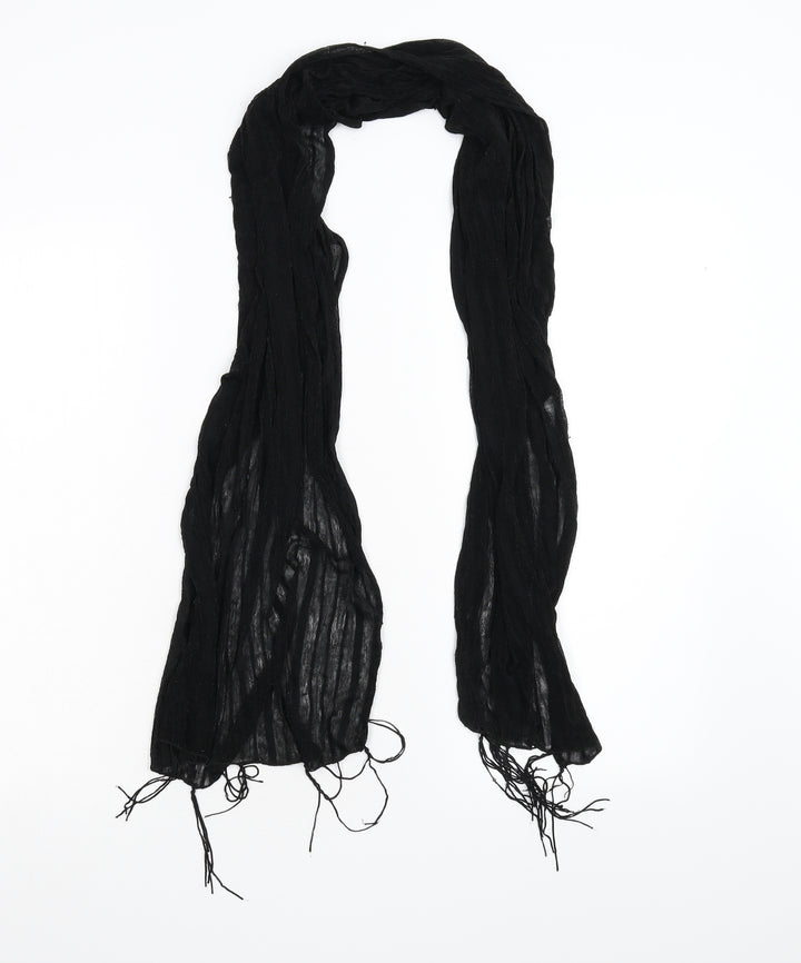 Preworn Womens Black    Scarf