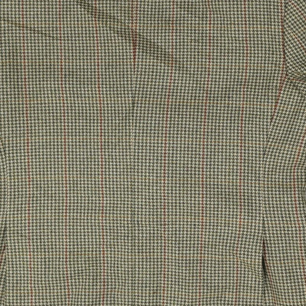 Wellington Mens Green Houndstooth Tweed Jacket Blazer Size 40  - Scottish Cheviot Cloth
